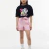 Kids’ Belted Stretch Pull-On Short