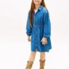 Kids’ Chambray Shirtdress