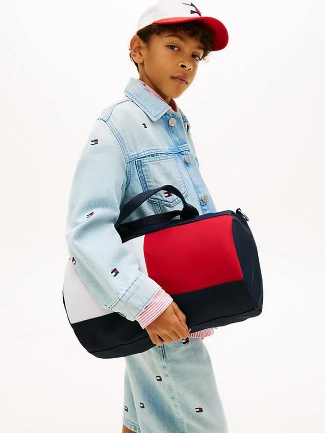 Kids’ Colorblock Flag Logo Duffle Bag Kids’ Colorblock Flag Logo Duffle Bag