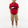 Kids’ Colorblock Flag Stretch Polo Kids’ Colorblock Flag Stretch Polo