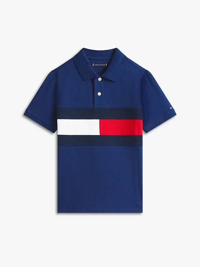 Kids’ Colorblock Flag Stretch Polo Kids’ Colorblock Flag Stretch Polo
