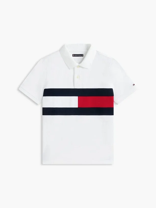 Kids’ Colorblock Flag Stretch Polo Kids’ Colorblock Flag Stretch Polo