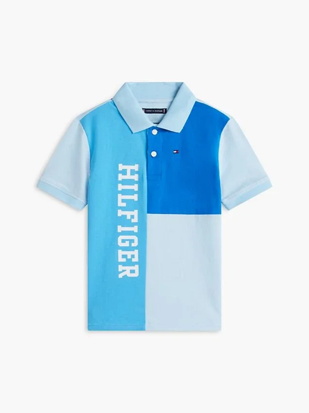 Kids’ Colorblock Logo Stretch Polo Kids’ Colorblock Logo Stretch Polo