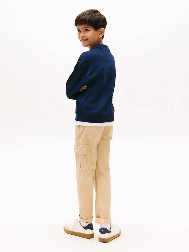 Kids’ Curved Hilfiger Graphic Sweatshirt Kids’ Curved Hilfiger Graphic Sweatshirt