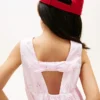 Kids’ Embroidered Eyelet Bow Dress
