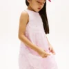 Kids’ Embroidered Eyelet Bow Dress
