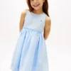 Kids’ Embroidered Eyelet Combo Dress