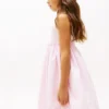 Kids’ Embroidered Eyelet Combo Dress