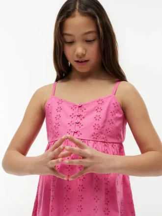 Kids’ Embroidered Eyelet Dress