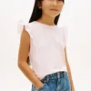 Kids’ Embroidered Eyelet Flutter T-Shirt Kids’ Embroidered Eyelet Flutter T-Shirt