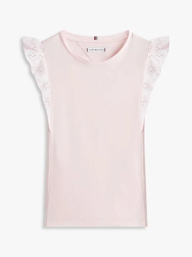 Kids’ Embroidered Eyelet Flutter T-Shirt Kids’ Embroidered Eyelet Flutter T-Shirt