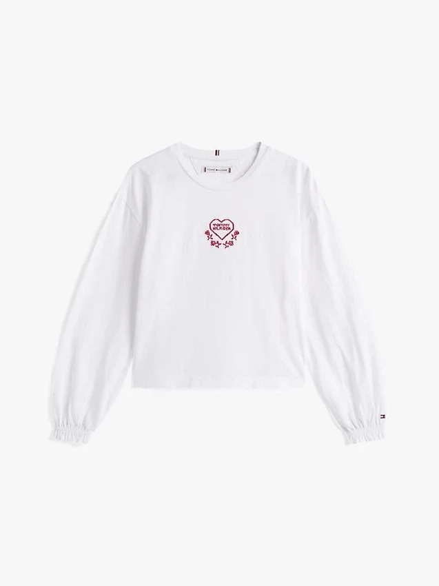 Kids’ Embroidered Logo Heart T-Shirt Kids’ Embroidered Logo Heart T-Shirt