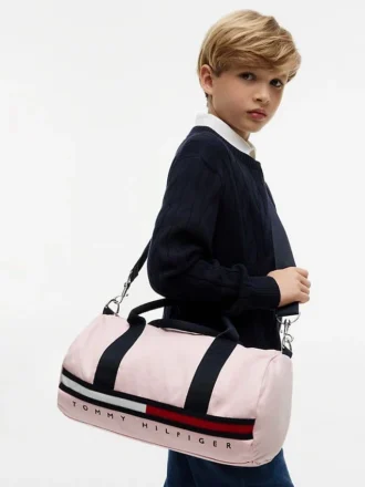 Kids’ Flag Stripe Logo Duffle Bag