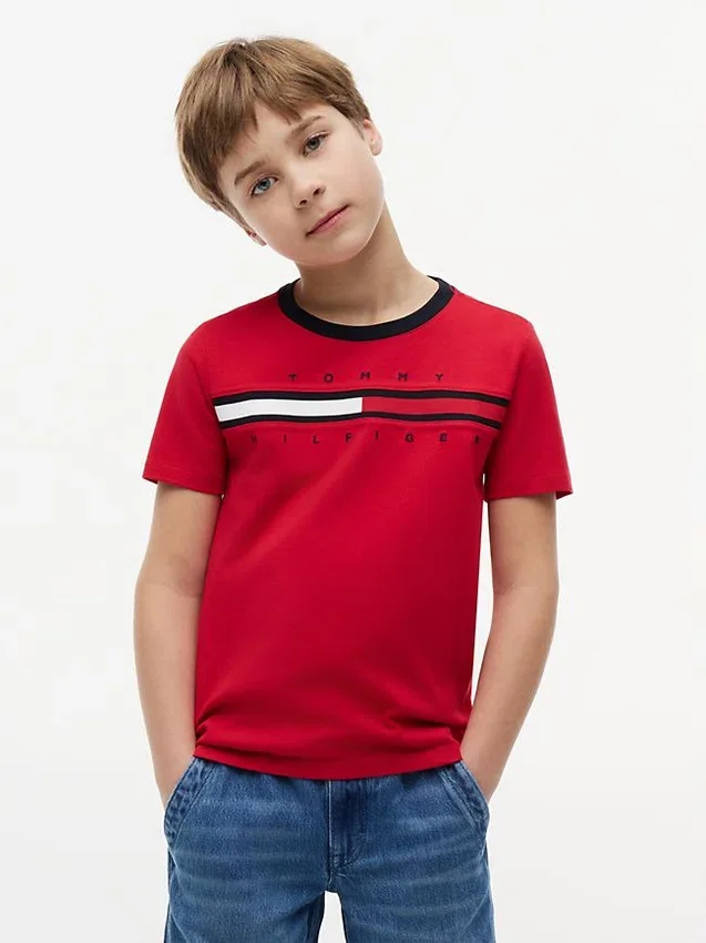 Kids’ Flag Stripe Logo T-Shirt Kids’ Flag Stripe Logo T-Shirt
