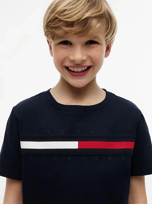 Kids’ Flag Stripe Logo T-Shirt Kids’ Flag Stripe Logo T-Shirt