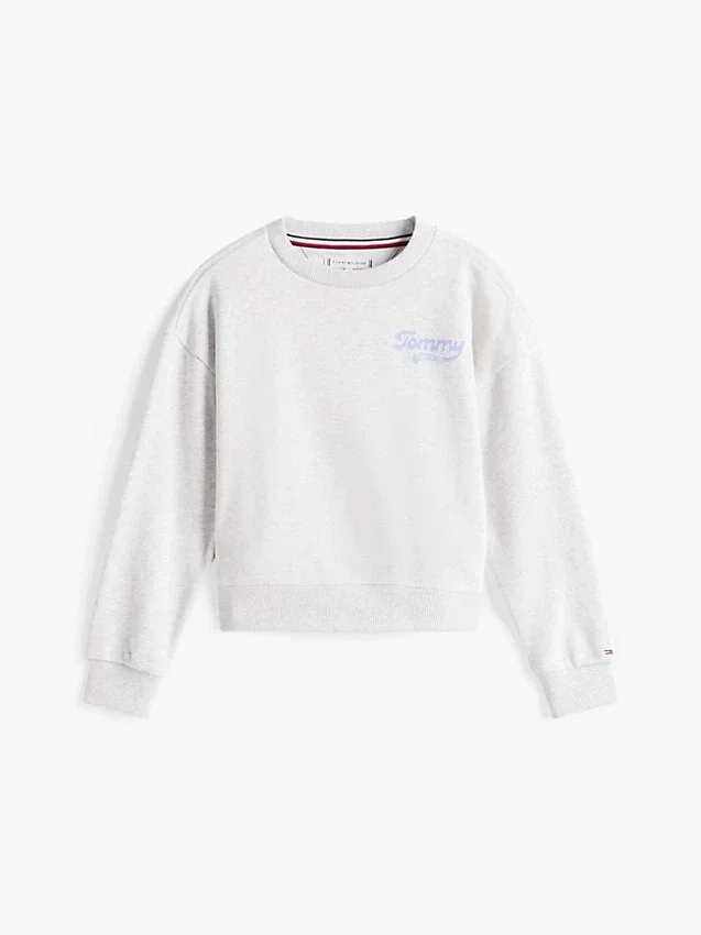 Kids’ Flocked Logo Sweatshirt Kids’ Flocked Logo Sweatshirt