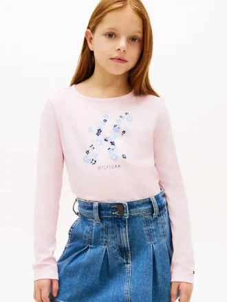 Kids’ Floral Monogram T-Shirt