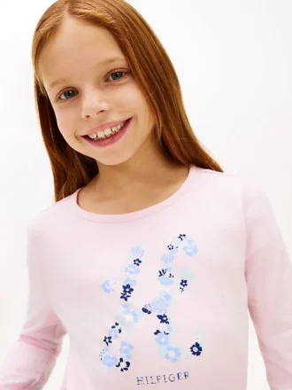 Kids’ Floral Monogram T-Shirt