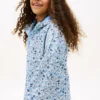 Kids’ Floral Print Hooded Rain Jacket