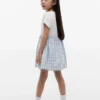 Kids’ Gingham Seersucker Combo Dress