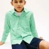 Kids’ Gingham Stretch Oxford Shirt Kids’ Gingham Stretch Oxford Shirt