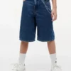 Kids’ Graffiti Print Baggy Denim Short Kids’ Graffiti Print Baggy Denim Short