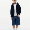 Kids’ Graffiti Print Baggy Denim Short Kids’ Graffiti Print Baggy Denim Short