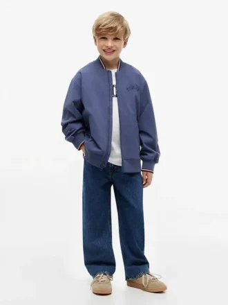 Kids’ Hilfiger Logo Bomber Jacket