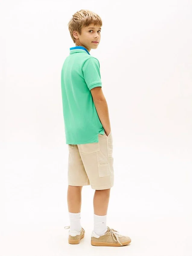 Kids’ Hilfiger Logo Stretch Polo Kids’ Hilfiger Logo Stretch Polo