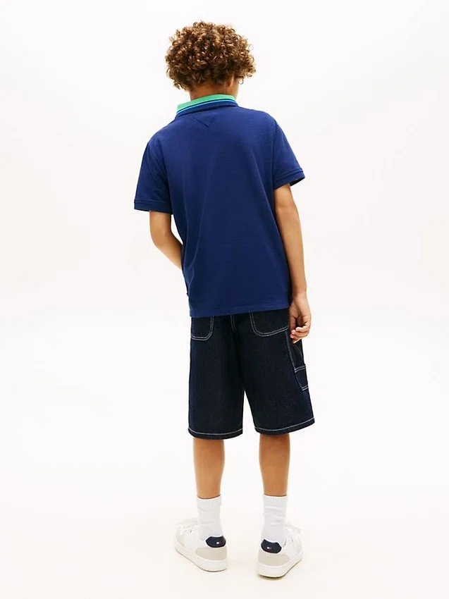 Kids’ Hilfiger Logo Stretch Polo Kids’ Hilfiger Logo Stretch Polo