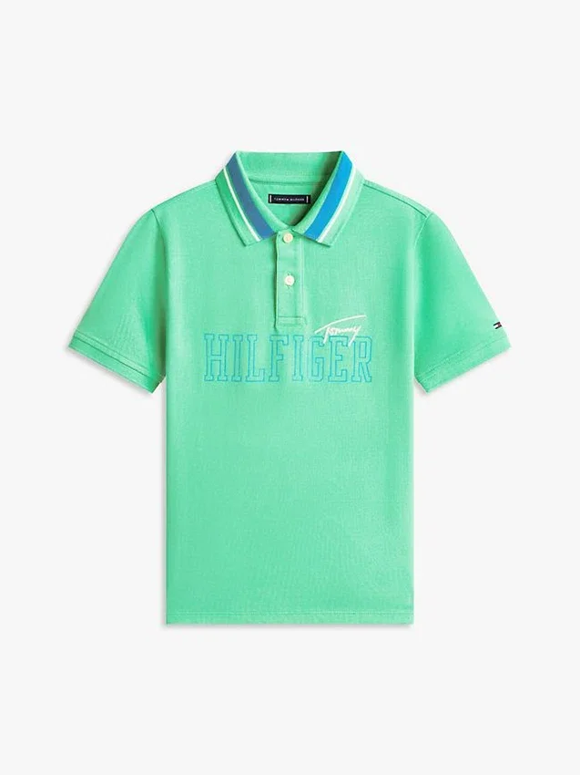 Kids’ Hilfiger Logo Stretch Polo Kids’ Hilfiger Logo Stretch Polo