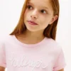 Kids’ Hilfiger Logo Tie-Front T-Shirt
