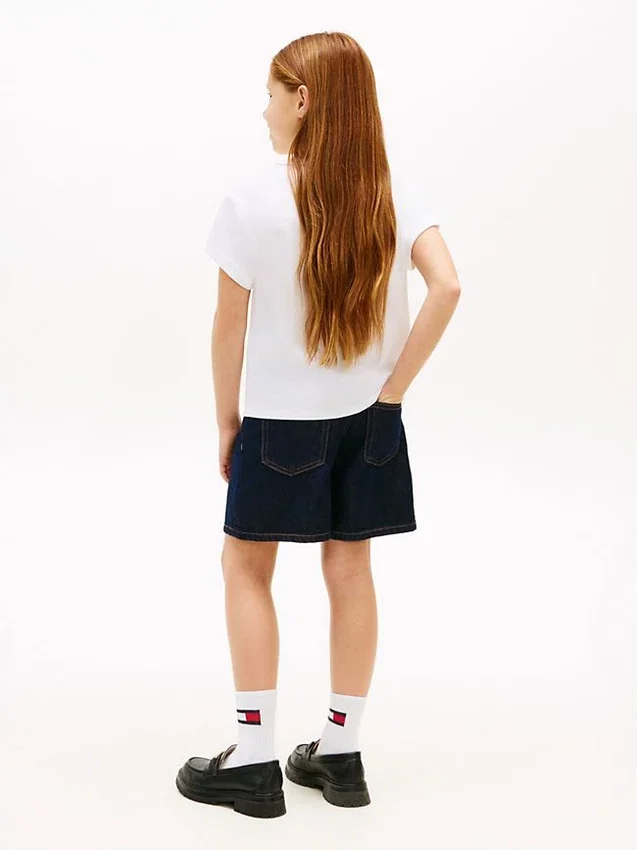 Kids’ Hilfiger Logo Tie-Front T-Shirt Kids’ Hilfiger Logo Tie-Front T-Shirt