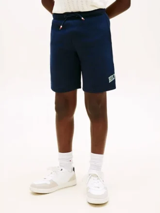 Kids’ Hilfiger Logo Wide Leg Sweatshort
