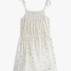 Kids’ Lemon Print Smocked Sundress Kids’ Lemon Print Smocked Sundress