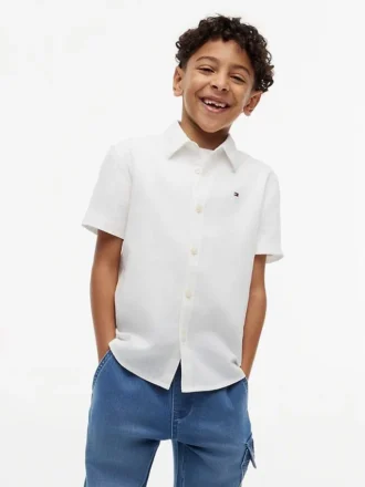 Kids’ Linen-Cotton Blend Shirt