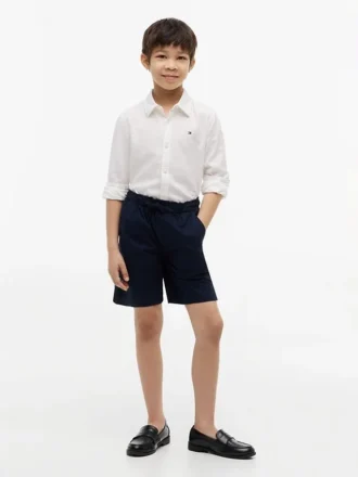 Kids’ Linen-Cotton Blend Shirt