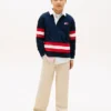 Kids’ Logo Graphic Stripe Rugby Polo