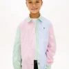 Kids’ Mixed Stripe Stretch Oxford Shirt