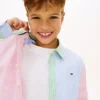 Kids’ Mixed Stripe Stretch Oxford Shirt