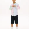Kids’ Mixed Stripe Stretch Oxford Shirt