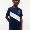Kids’ Monogram Banner Stripe T-Shirt