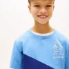 Kids’ Monogram Banner Stripe T-Shirt