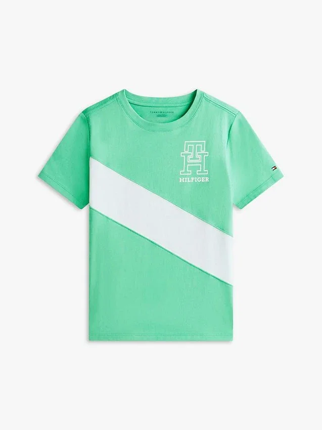Kids’ Monogram Banner Stripe T-Shirt Kids’ Monogram Banner Stripe T-Shirt