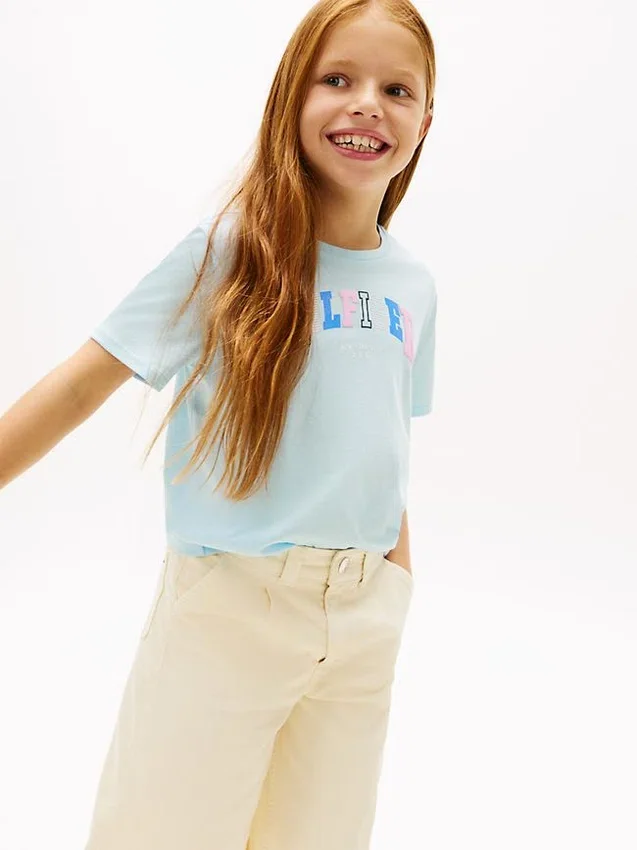 Kids’ Multicolor Hilfiger Logo T-Shirt Kids’ Multicolor Hilfiger Logo T-Shirt