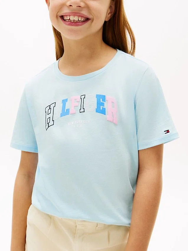 Kids’ Multicolor Hilfiger Logo T-Shirt Kids’ Multicolor Hilfiger Logo T-Shirt
