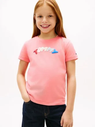 Kids’ Multicolor Puff Logo T-Shirt