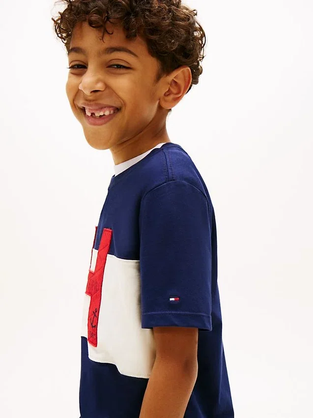 Kids’ Nautical H Logo Colorblock T-Shirt Kids’ Nautical H Logo Colorblock T-Shirt