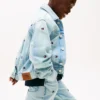 Kids’ Oversize Wavy Flag Denim Jacket