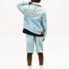 Kids’ Oversize Wavy Flag Denim Jacket